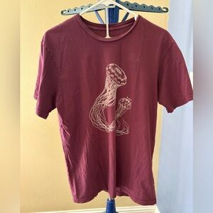 Mollusk California Surf Shop Jellyfish Graphic Maroon SS T-Shirt Men’s  M **